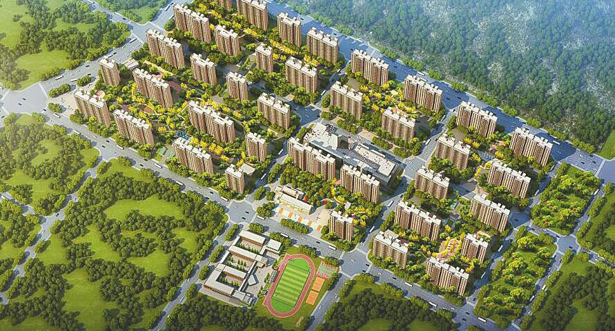 China Construction Fifth Engineering Bureau Shandong Jinan Licheng District Guocun Street Ten Villages Integration Village in Village Reconstruction and Resettlement Housing Project