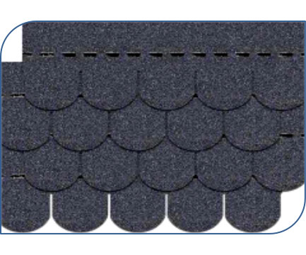 Fish Scale Asphalt Shingles